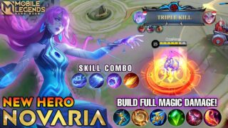 New Hero Novaria Full Magic Damage! Novaria Gameplay – Mobile Legends Bang Bang