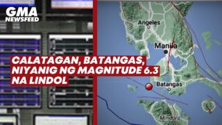 Calatagan, Batangas, niyanig ng 6.3 magnitude na lindol | GMA News Feed