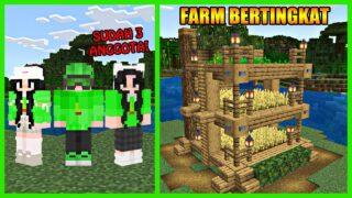 Akhirnya Bertemu Nabila & Langsung Membangun Farm Bertingkat Yang Sederhana Di Minecraft